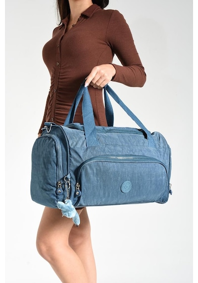 Baginn Unisex Kabin Boy Çapraz Askılı Omuz Çantası Seyehat Spor Çantası Hafif Klinkır Kumaş 40 25 Cm Mavi