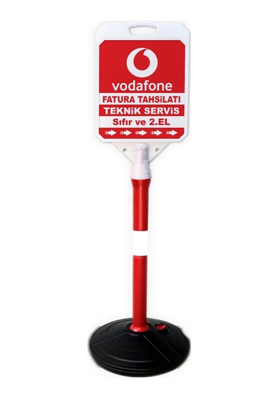 Vodafone Reklam Yönlendirme Tanıtım Bariyer Dubası