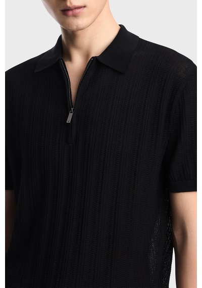 Emporio Armani Erkek Polo Yaka Kazak Em004305 Af23761 Uc001 Siyah