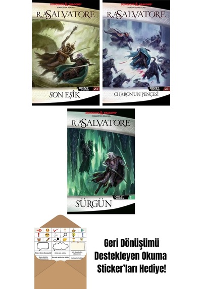 Son Eşik Drizzt Efsanesi 23. Kitap + Charon Un Pençesi Drizzt Efsanesi 22. Kitap + Sürgün Drizzt Efsanesi 2. Kitap