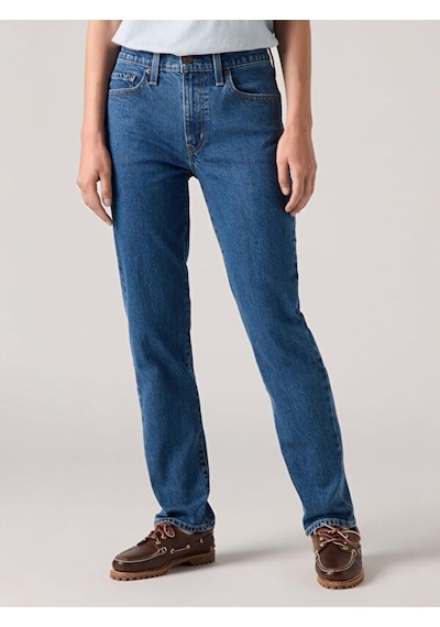 Levi's 724 High Rise Straight Kadın Jean Pantolon - Mosey Mid Stone-14273 Indigo