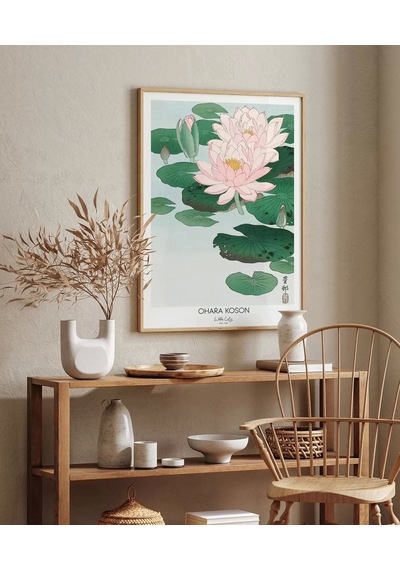 Çerçevesiz Poster Ohara Koson Nilüfer