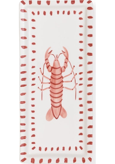 The Mia Italian Summer Dikdörtgen Servis Tabağı 35x16 Cm Çok Renkli