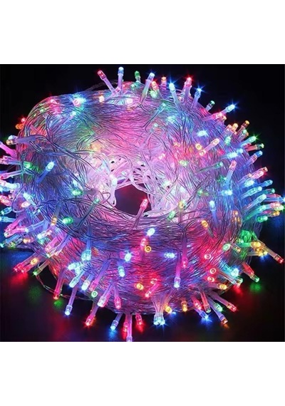Brokoli Home 10 Metre 8 Animasyonlu Fişli Renkli Dekoratif Led Işık Dekoratif Süsleme 100 Ledli Diğer