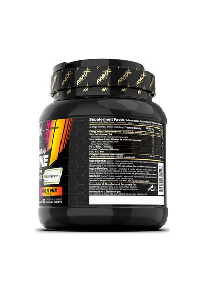 Amix Black Line Creatine Creapure 2500mg 60 Chewable Tabs Zero Su