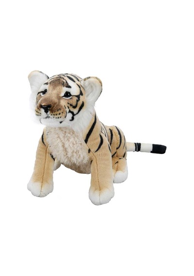 Oturan Kaplan Peluş 45 Cm. Kahverengi