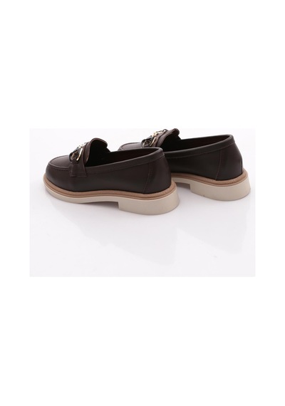 Dgn 1556 Kadin Loafer Ayakkabi Kahve