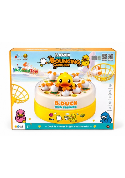B.duck And Friends Bouncing Carousel Eğitici Beceri Oyunu