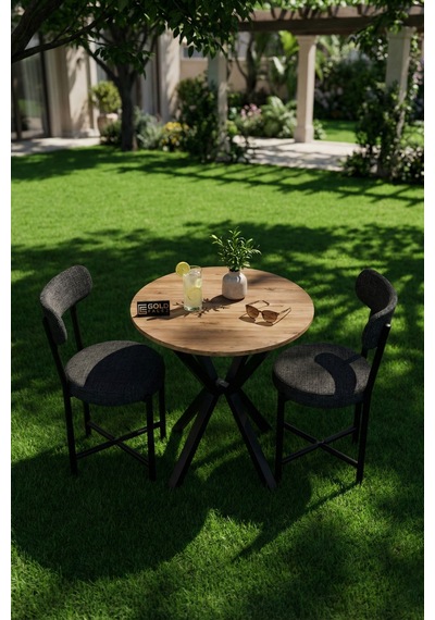 Yuvarlak Masa Atlantik Kahverengi 70 Cm