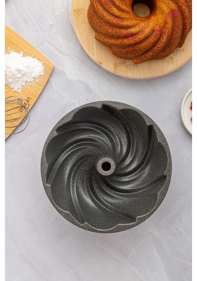 Emsan Golden Cake Döküm Kek Kalıbı 25 Cm Gold
