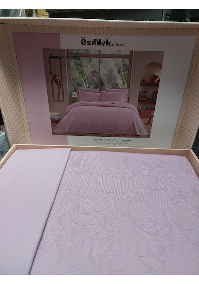 Özdilek Rf -pembe- Jakar Lux Z Tek Kişilik Pike Takımı