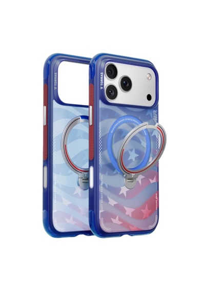 Torras Apple iPhone 17 Pro / 18 Pro Uyumlu Ostand Q3 Air World Cup Serisi Magsafe Kılıf Kırmızı Mavi