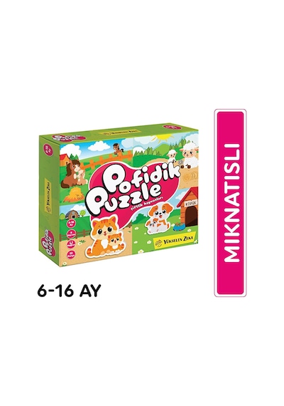 6-16 Ay İlk Pofidik Magnet Puzzle - Çiftlik Hayvanları 3 Adet