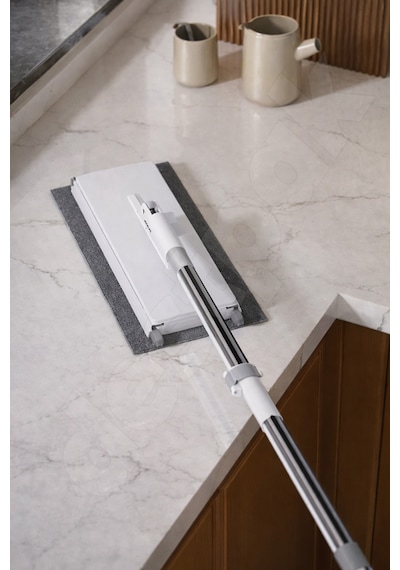 Tembel Mop 32 Cm Tüm Bezlerle Uyumlu Click Akıllı Mop Paleti Xl Kıskaçlı Mop El Değmeden Mop Aparatı
