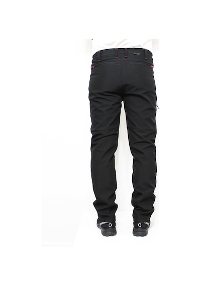 Mudwill Outdoor Softshell Kışlık Erkek Pantolon 600201 Siyah - Kırmızı