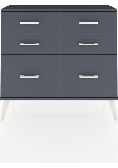 Arges Şifonyer 6 Çekmeceli 88x30x80 Aytaşı-antrasit Antrasit Arges Şifonyer 6 Çekmeceli 88x30x80 Aytaşı-antrasit Antrasit