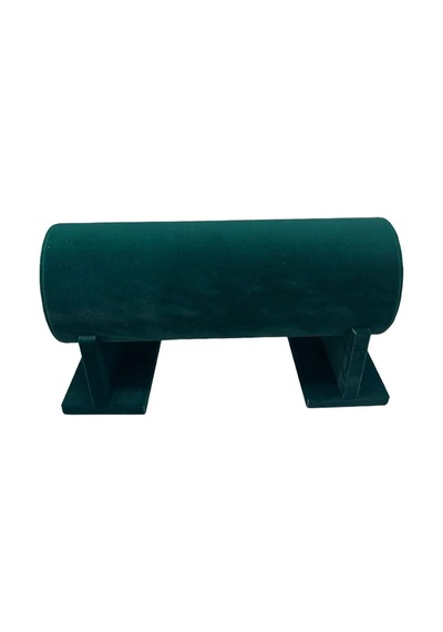 Yerli Üretim Küçük Boy Süet Kumaş Yeşil Renk 30 Cm Ayaklı Taç Standı Çok Renkli