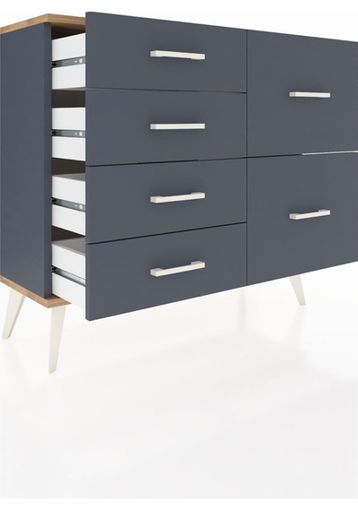 Arges Şifonyer 6 Çekmeceli 88x30x80 Antrasit-çam/antrasit Çam/antrasit Arges Şifonyer 6 Çekmeceli 88x30x80 Antrasit-çam/antrasit Çam/antrasit