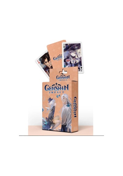 İskambil Kağıdı Anime Genshin Poker Oyun Kartı 54 Adet İskambil Destesi
