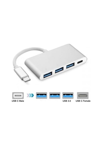 Usb 3.0 3 Port Çoklayıcı Dönüştürücü Çevirici Type C Usb Çoklayıcı