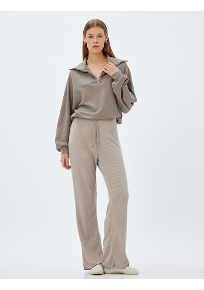 Koton Örme Pijama Altı Dokulu Rahat Kalıp Açık Kahverengi 5wlk40088mk Açık Kahve Koton Örme Pijama Altı Dokulu Rahat Kalıp Açık Kahverengi 5wlk40088mk Açık Kahve