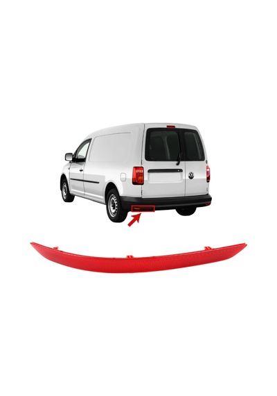 Volkswagen Caddy 2021-2024 Arası Modeller Sol Arka Tampon Alt Köşe Reflektörü 2k5945105d