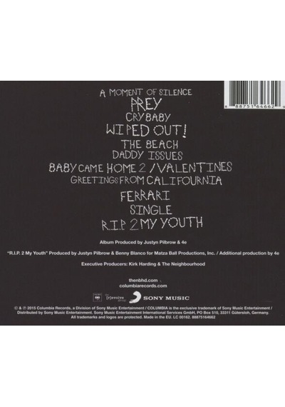 Cd The Neighbourhood Wiped Out Açılmamış Ambalajında Cd