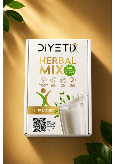 Diyetix Herbalmix Milk Günlük Beslenmeyi Destekleyen Bitkisel İçecek Karışımı 30 Şase 1 Aylık 90 G