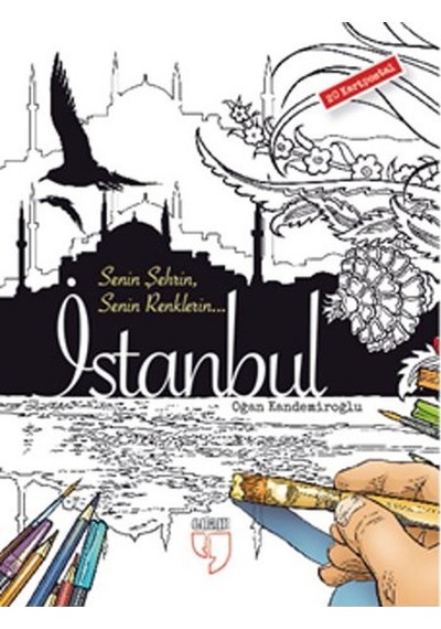 İstanbul Kartpostal Boyama - 20 Adet Kartpostal- Edam