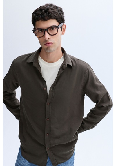 Mudo Erkek Erkek Haki Regular Fit Uzun Kollu Gömlek 1264144