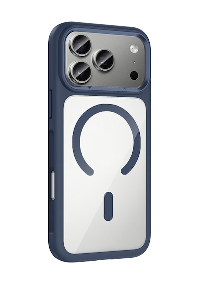 Apple Uyumlu iPhone 17 Pro Max Kılıf M-safe Şarj Özellikli Metal Kamera Çerçeveli Zore Tiko Kapak Turuncu