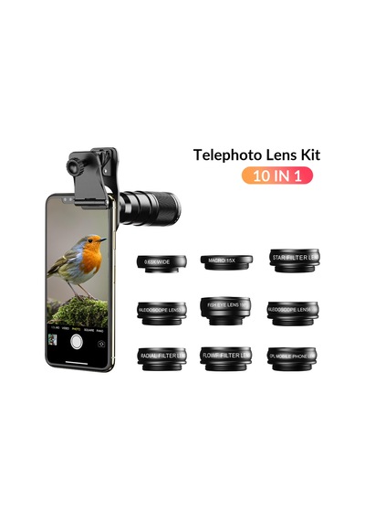 Apexel 22x10'u Bir Arada Telefon Lens Kiti