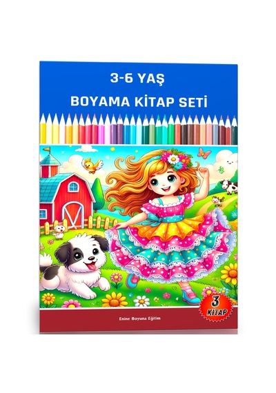 3-6 Yaş Boyama Kitap Seti 3 Kitap