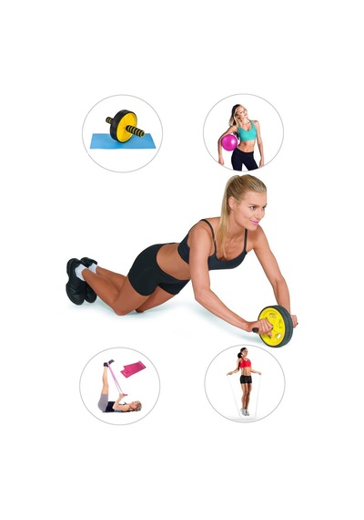 Spor Byfit Ab-Wheel Karın Kası Tekeri + Denge Topu + Pilates Band (484247141)