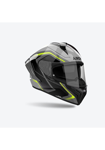 Aıroh Matryx Wıde Yellow Gloss Kask Sarı Gri