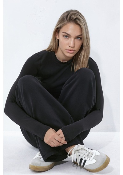 Hiccup Geniş Jogger Pantolon Siyah