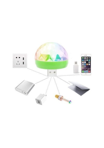 4W Magic Ball Araç İçi USB Disko Topu