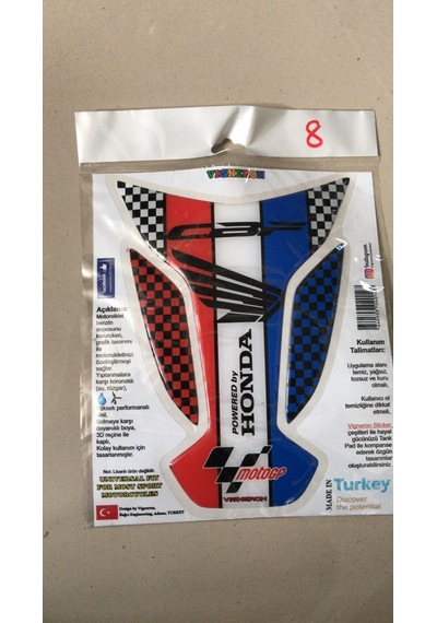 Motosiklet Tank Pad Depo Üstü Stıcker Depo Pedi 10