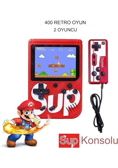 400 Oyunlu i Sup Game Box Konsollu Model Tv Bağlanan El Konso