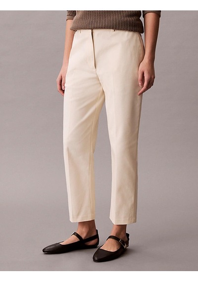 Calvin Klein Straıght Leg Stretch, F7j, 4 Kadın Krem Chino Pantolon