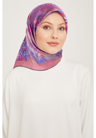 Armine Twill İpek Eşarp 23ka9041 02 Mor