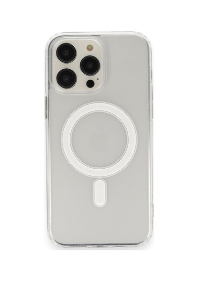 Apple iPhone  Uyumlu- 13 Pro Max Kılıf Matte Şeffaf Magneticsafe - Şeffaf