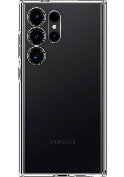 Samsung Galaxy Uyumlu S24 Ultra Kapak Kamera Korumalı Süper Silikon Şeffaf Kılıf