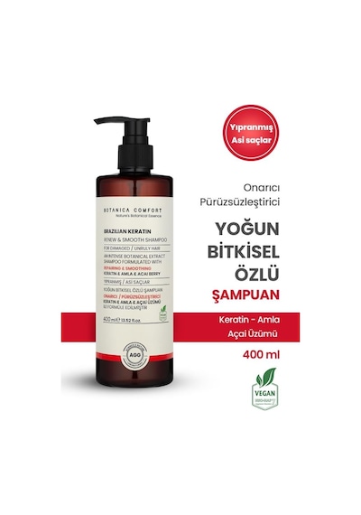Botanica Comfort Keratin & Amla Yağı Özlü Şampuan 400 ML