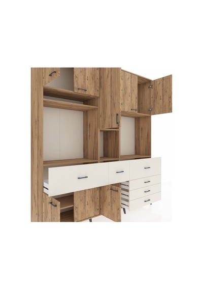 Hyperion Dolap 10 Raflı 6 Çekmeceli 8 Kapaklı 220x44x243 Çam-çam/aytaşı Atlas Çam/aytası Hyperion Dolap 10 Raflı 6 Çekmeceli 8 Kapaklı 220x44x243 Çam-çam/aytaşı Atlas Çam/aytası
