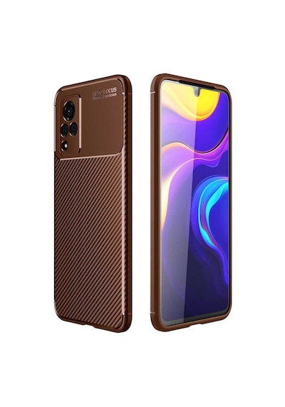 Vivo V21 Kılıf Focus Karbon Kamera Korumalı Silikon Kılıf
