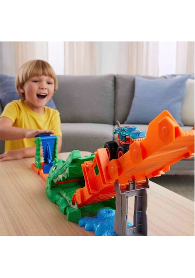 Hot Wheels Monster Trucks Timsahı Devir Oyun Seti Jjn45 Çok Renkli