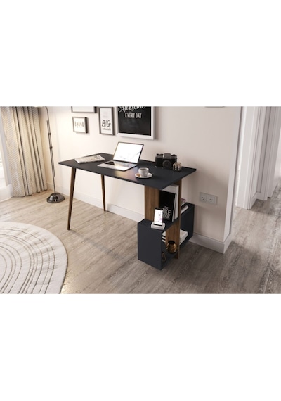 Side Çalışma Masası Antrasit & Ceviz Antrasit Ceviz