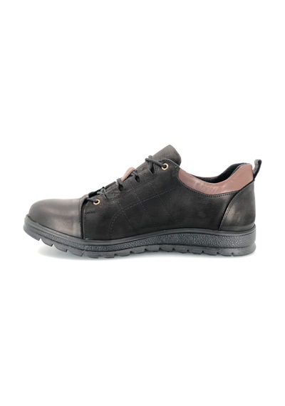 Dropland 8328 %100 Hakiki Deri Casual Erkek Ayakkabı Siyah
