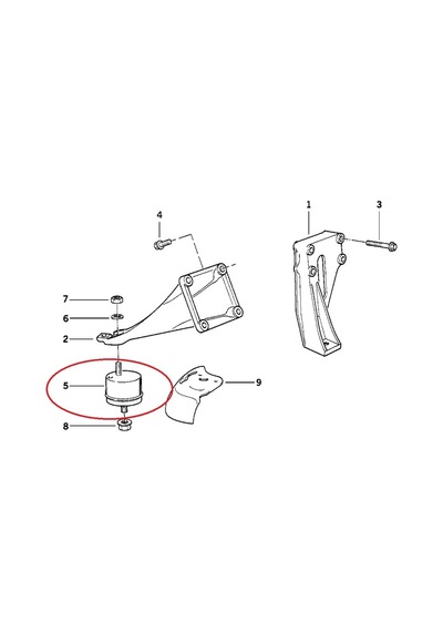 Bmw 3-5 Serisi Motor Kulak Takozu 2 Li Febi E34.M20.M50 -1181113 541511127